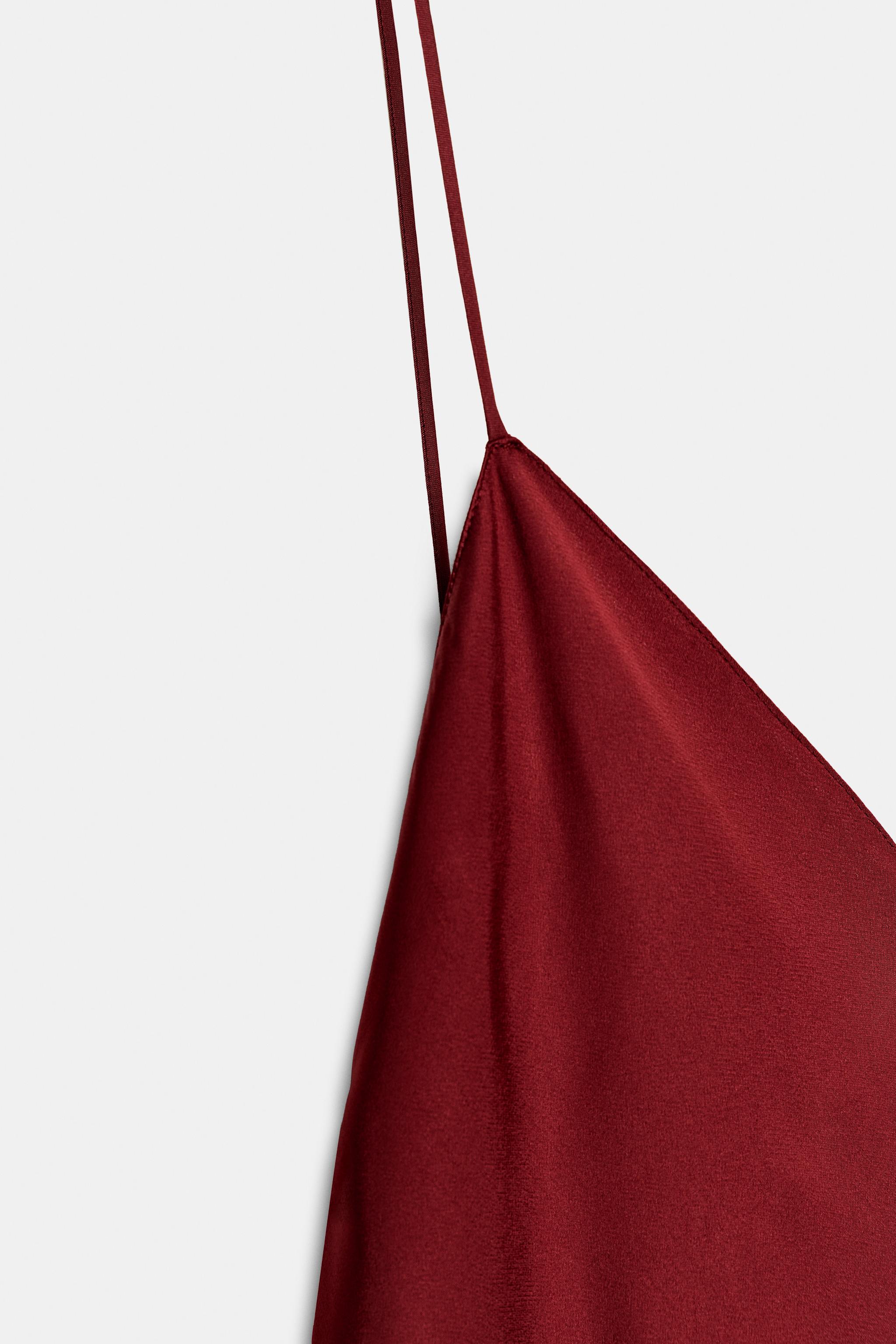 SATIN SLIP DRESS ZW COLLECTION